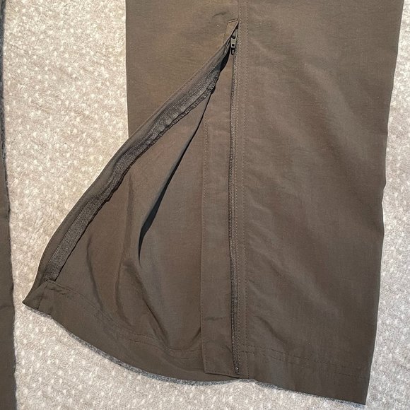 VGUC Men's The North Face Convertible Pants, Olive, Hiking, Nylon, L, 30" InSeam - Picture 7 of 13
